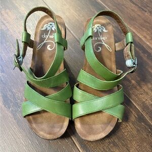 Dansko Frieda High Wedge strappy sandal size 38